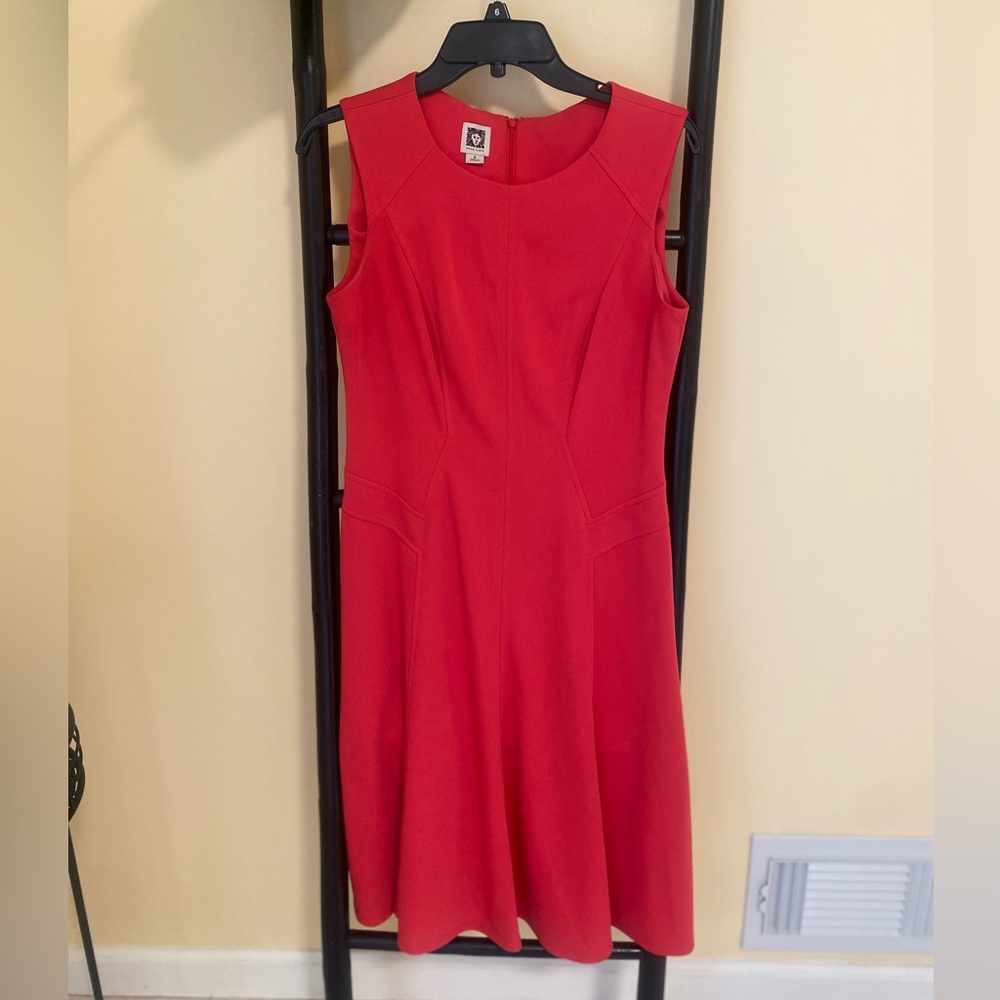 Coral cocktail dress, size 6